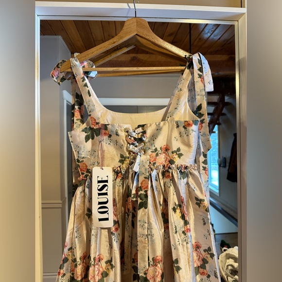 Louise New York Marie Dress in Floral Brocade - Picture 6 of 11